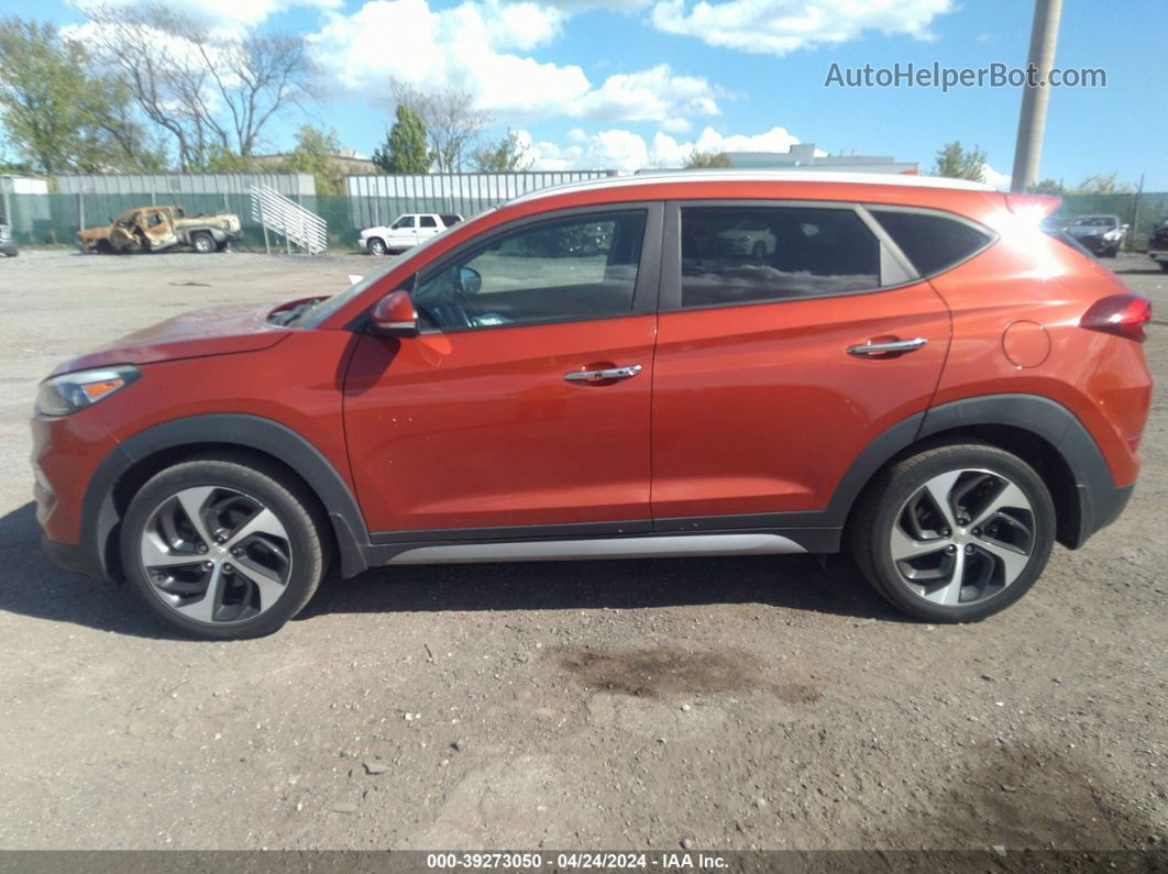 2017 Hyundai Tucson Limited Оранжевый vin: KM8J3CA28HU308899