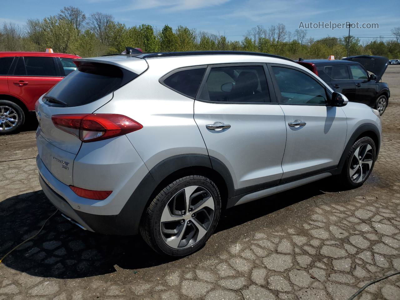 2017 Hyundai Tucson Limited Silver vin: KM8J3CA28HU311107