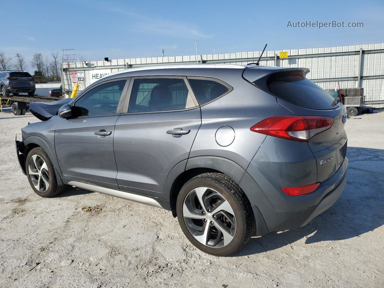 2017 Hyundai Tucson Limited Gray vin: KM8J3CA28HU335827