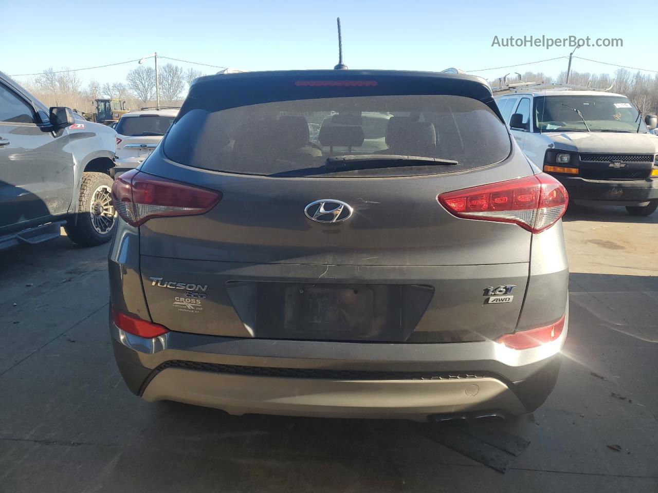 2017 Hyundai Tucson Limited Gray vin: KM8J3CA28HU398216