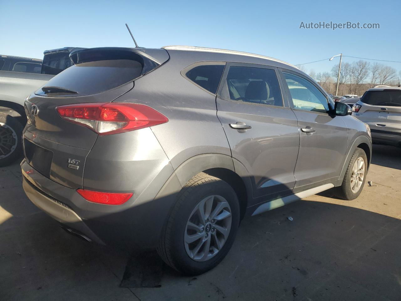 2017 Hyundai Tucson Limited Gray vin: KM8J3CA28HU398216