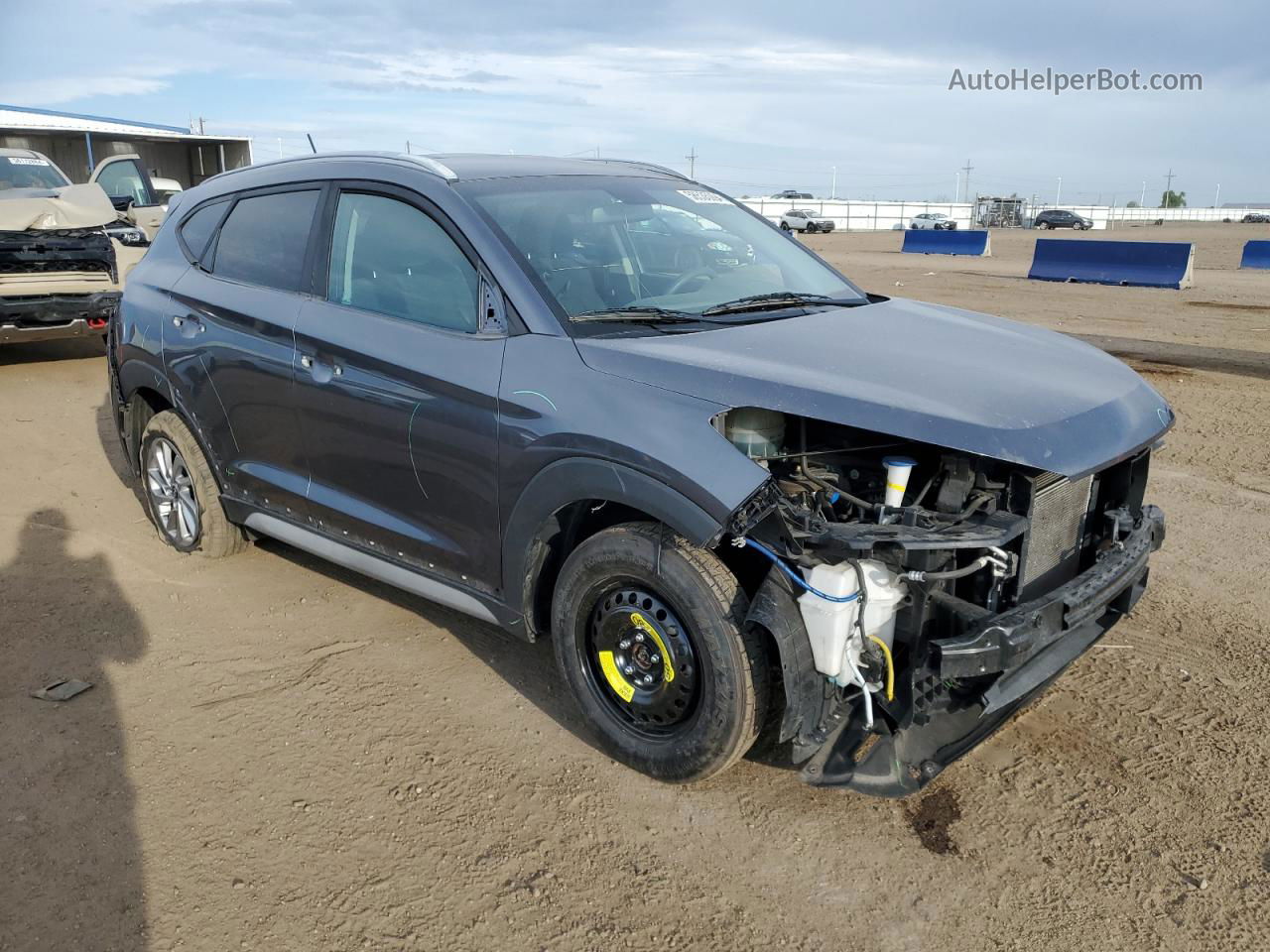 2017 Hyundai Tucson Limited Gray vin: KM8J3CA28HU532903