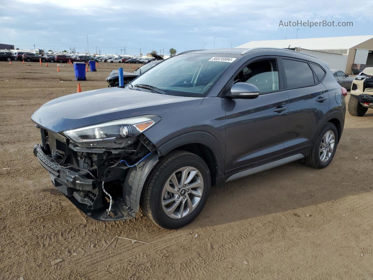 2017 Hyundai Tucson Limited Gray vin: KM8J3CA28HU532903