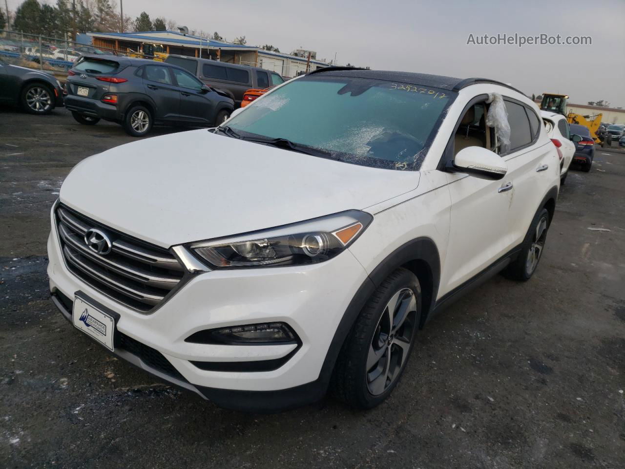 2016 Hyundai Tucson Limited Белый vin: KM8J3CA29GU266631