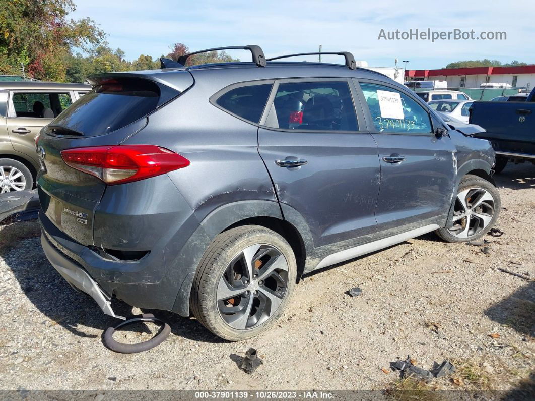 2017 Hyundai Tucson Limited Gray vin: KM8J3CA29HU371297