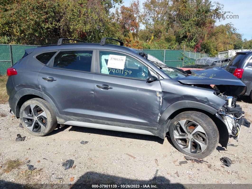 2017 Hyundai Tucson Limited Gray vin: KM8J3CA29HU371297