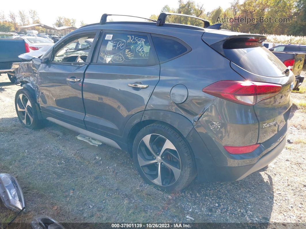 2017 Hyundai Tucson Limited Серый vin: KM8J3CA29HU371297