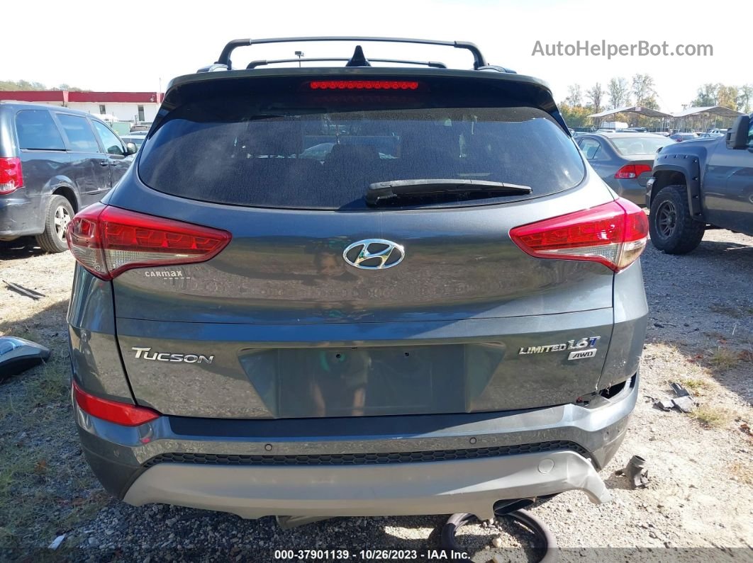 2017 Hyundai Tucson Limited Серый vin: KM8J3CA29HU371297