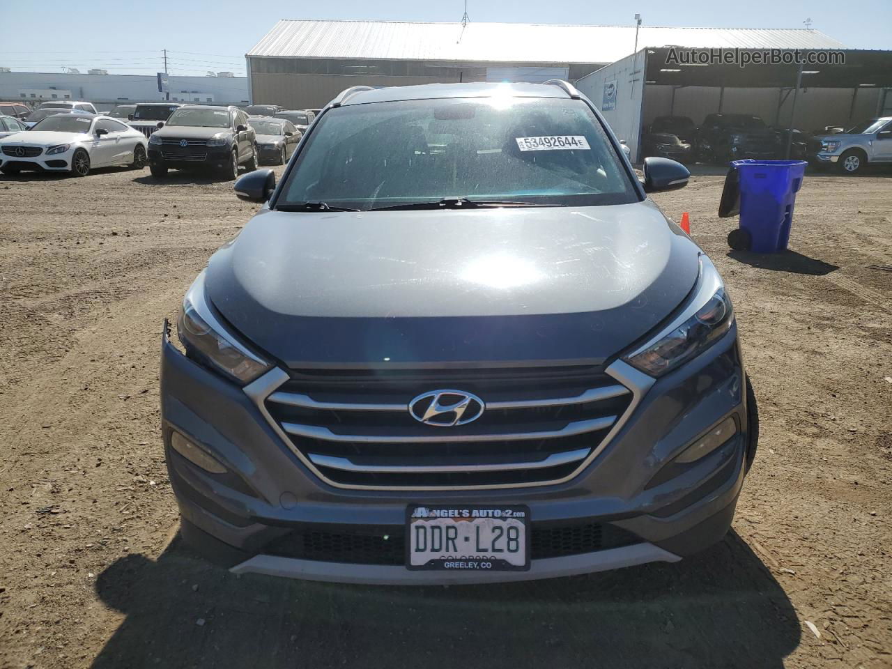 2017 Hyundai Tucson Limited Gray vin: KM8J3CA29HU378993