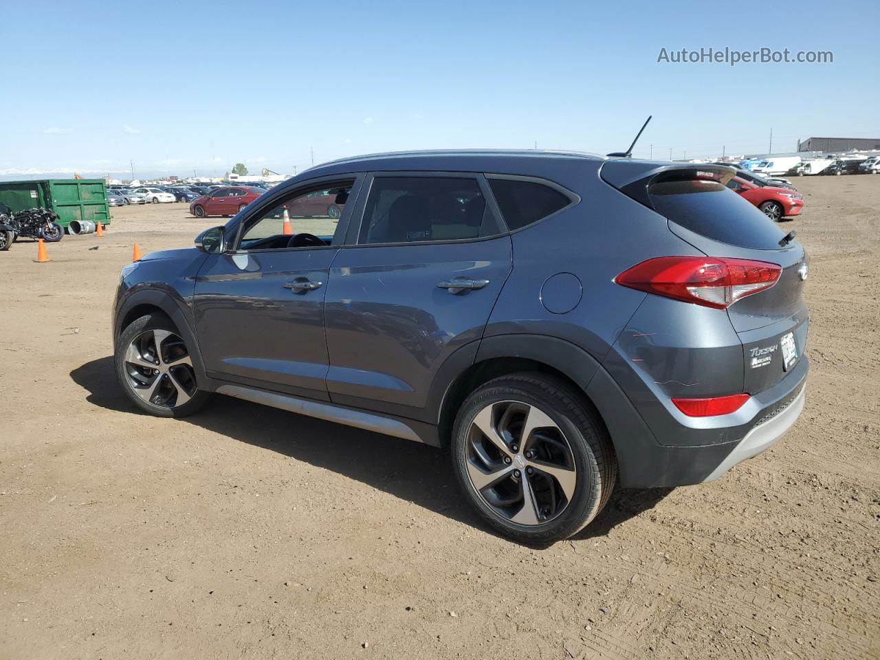 2017 Hyundai Tucson Limited Gray vin: KM8J3CA29HU378993