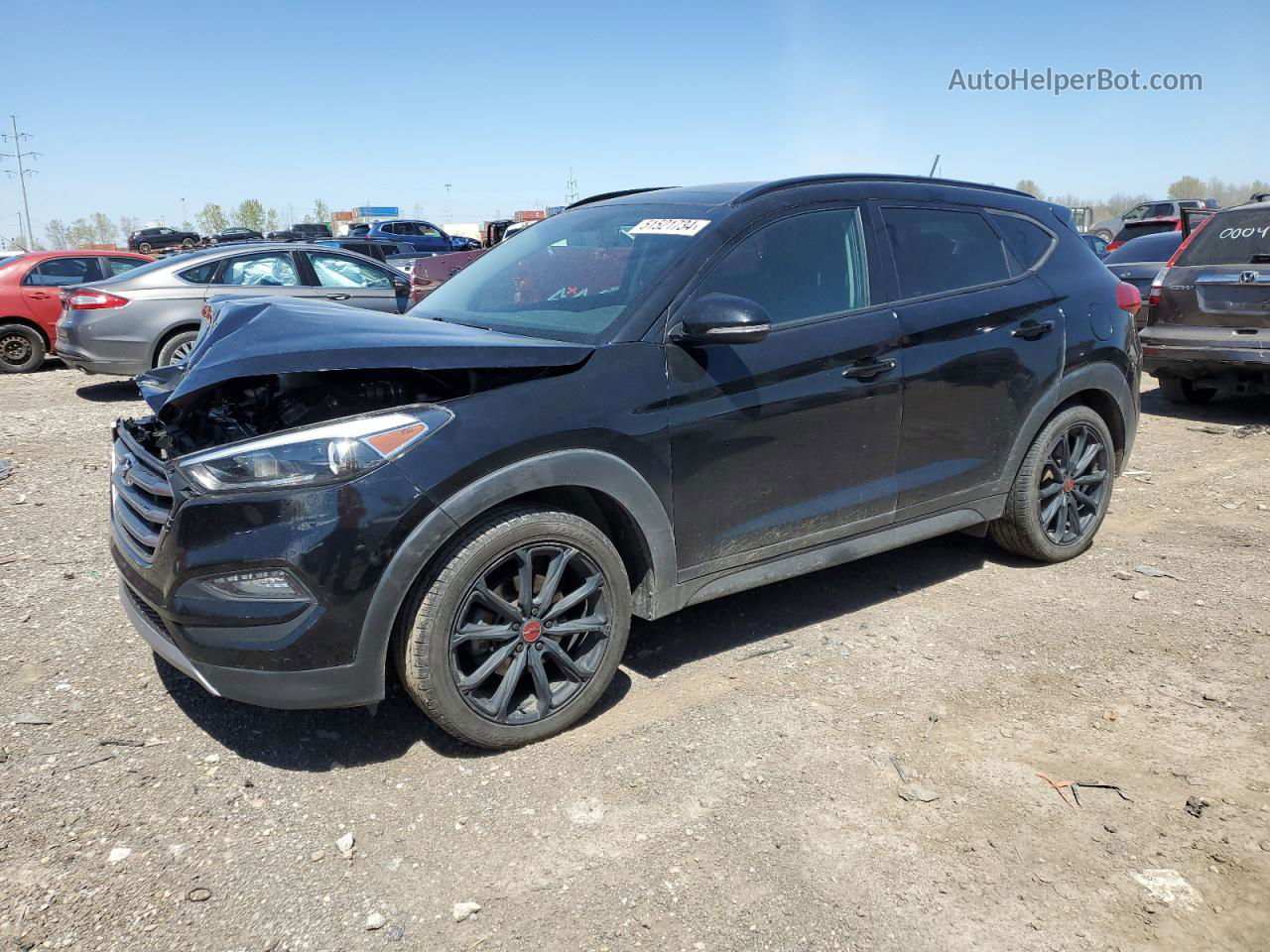 2017 Hyundai Tucson Limited Black vin: KM8J3CA29HU455815