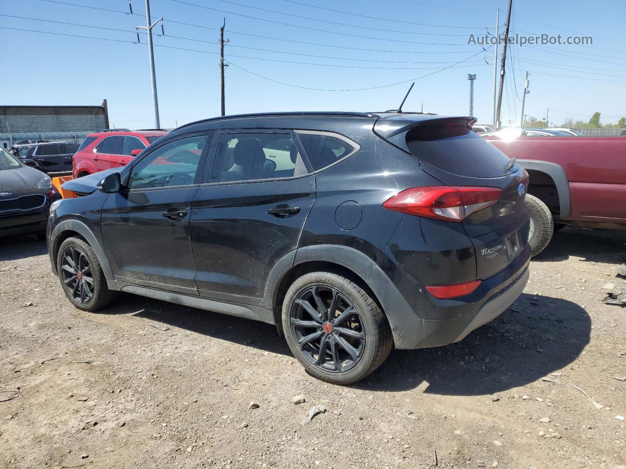 2017 Hyundai Tucson Limited Black vin: KM8J3CA29HU455815