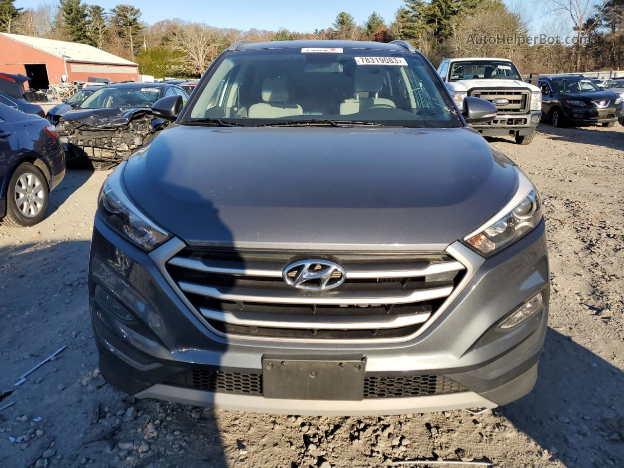 2017 Hyundai Tucson Limited Gray vin: KM8J3CA29HU497546