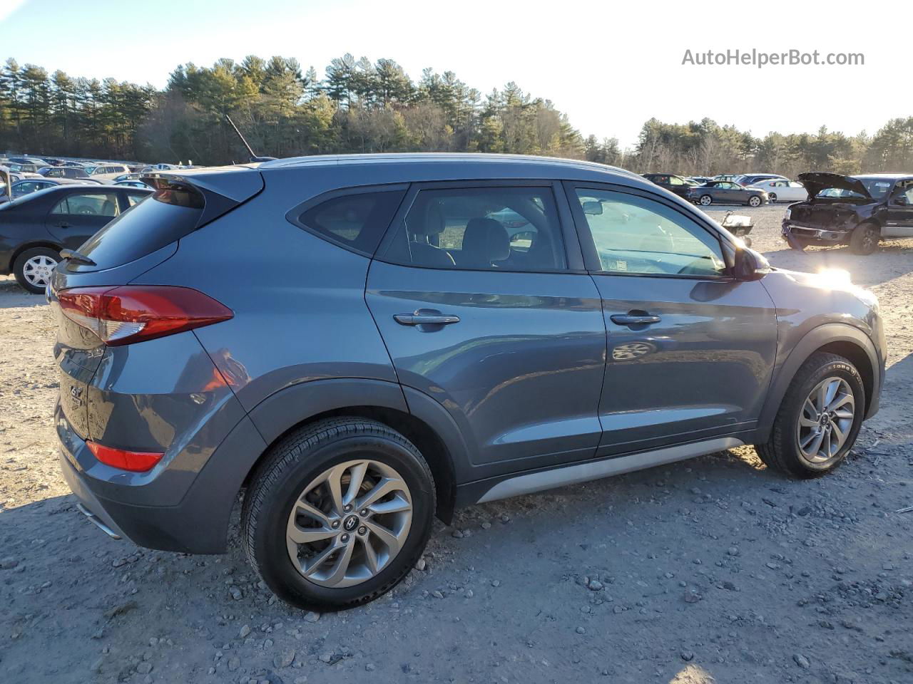 2017 Hyundai Tucson Limited Серый vin: KM8J3CA29HU497546