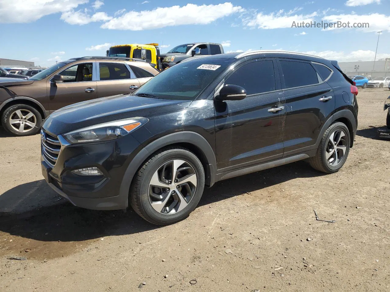 2016 Hyundai Tucson Limited Black vin: KM8J3CA2XGU055602