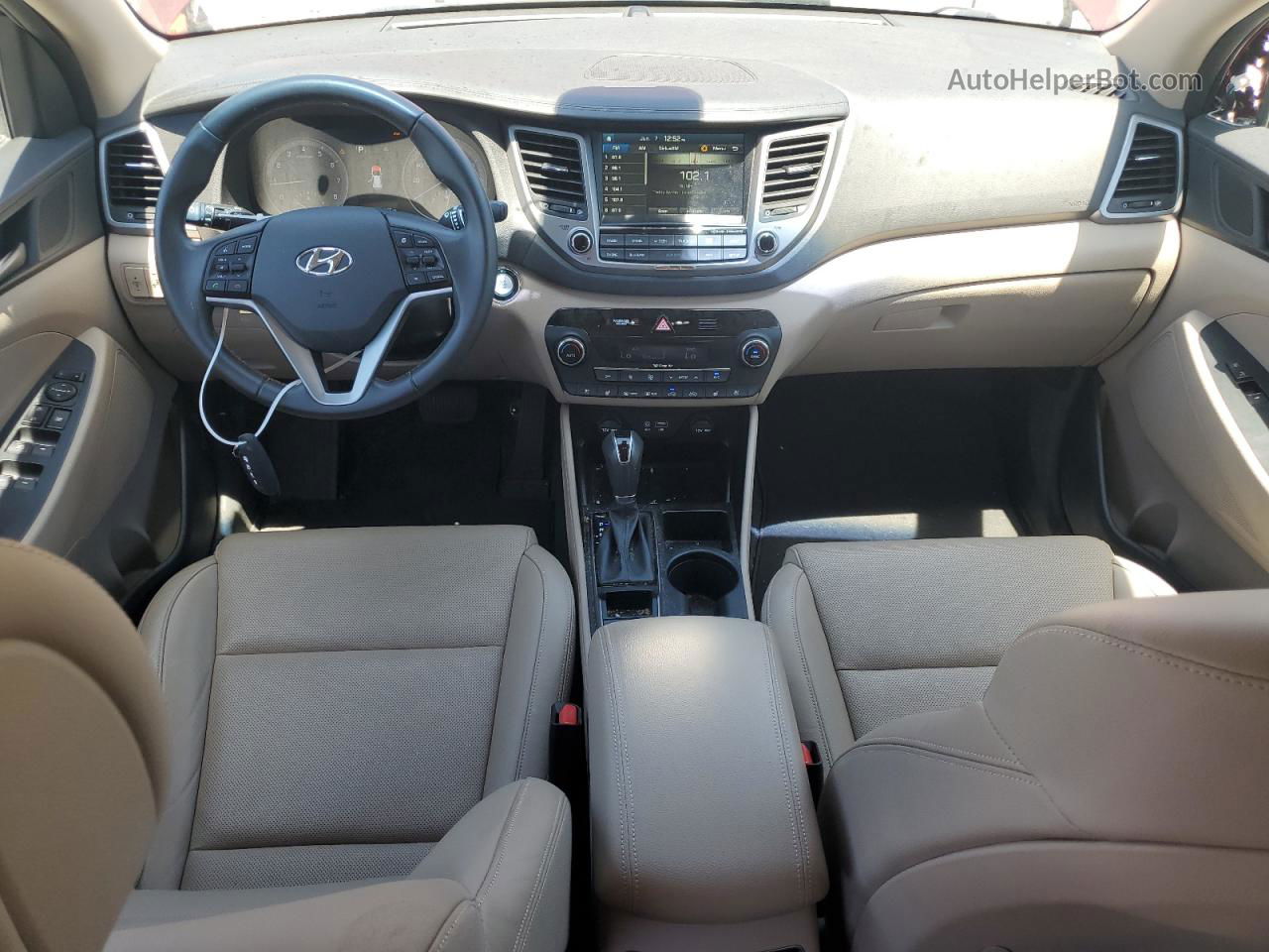 2016 Hyundai Tucson Limited Темно-бордовый vin: KM8J3CA2XGU085425