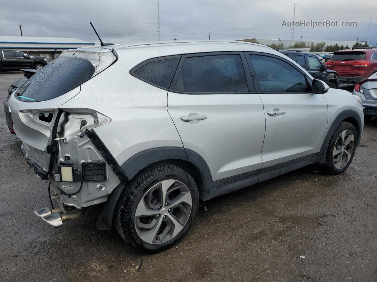 2016 Hyundai Tucson Limited Серебряный vin: KM8J3CA2XGU087126