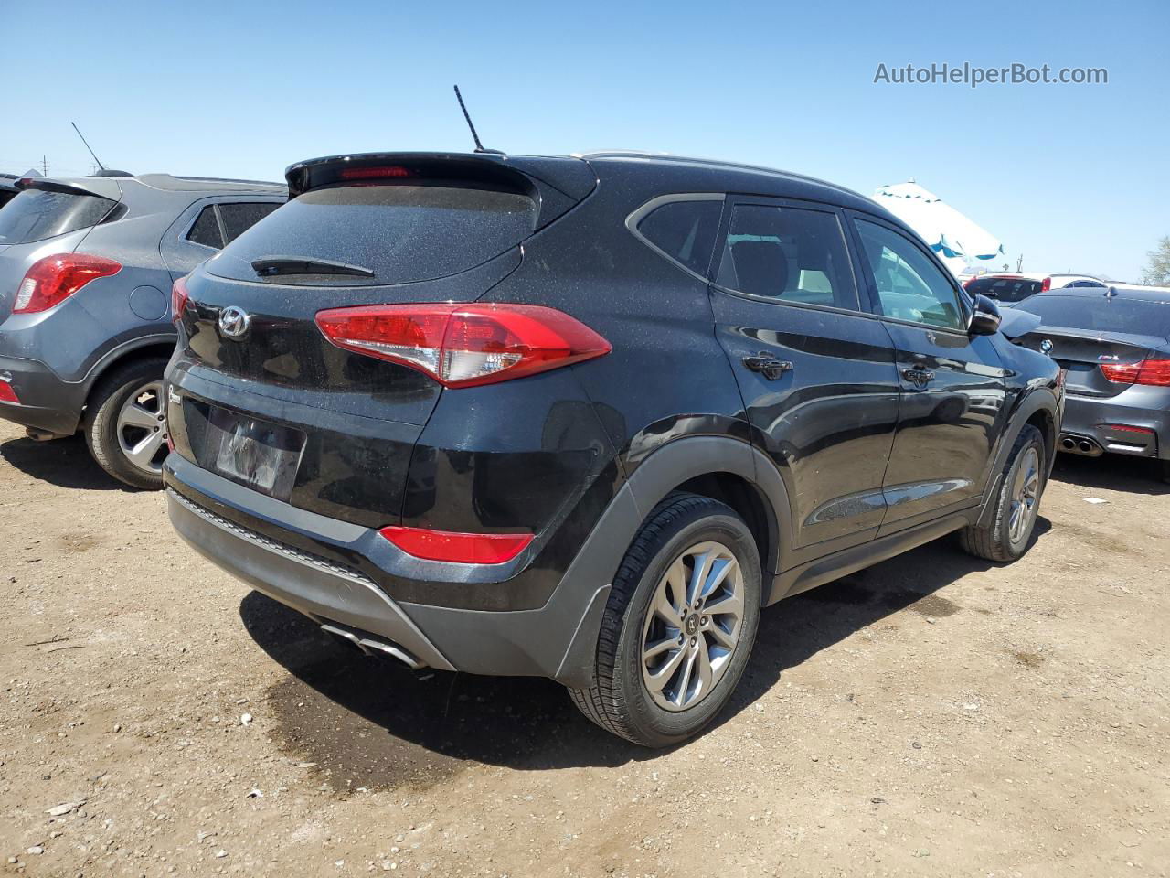 2016 Hyundai Tucson Limited Черный vin: KM8J3CA2XGU180230