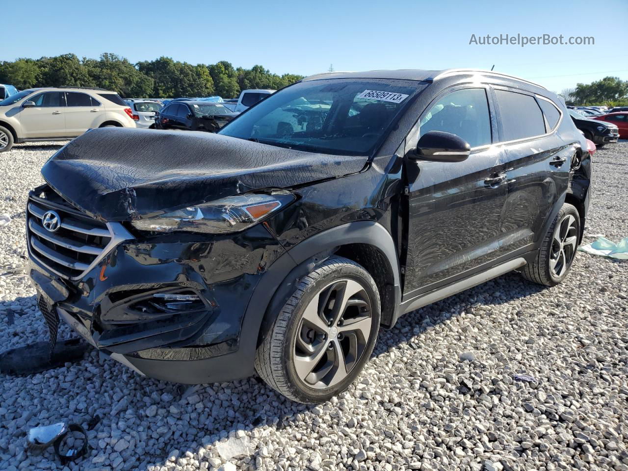 2017 Hyundai Tucson Limited Black vin: KM8J3CA2XHU274299