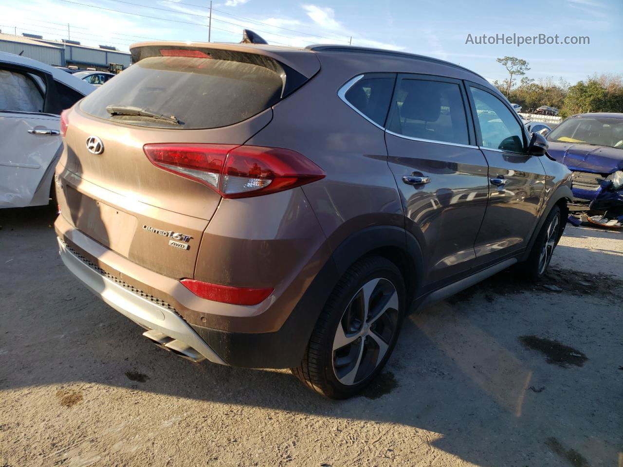 2017 Hyundai Tucson Limited Tan vin: KM8J3CA2XHU317250