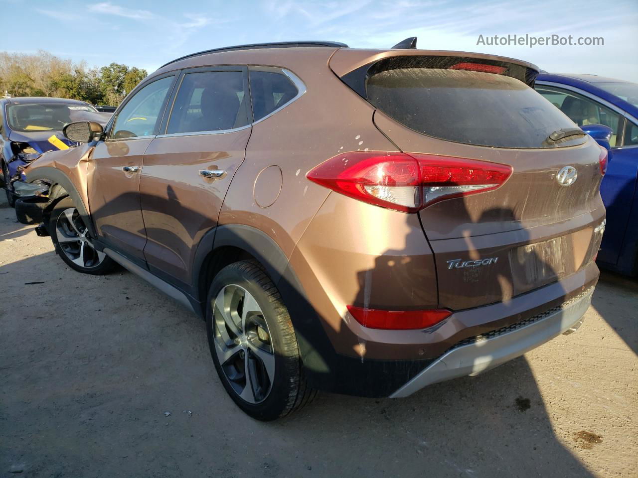 2017 Hyundai Tucson Limited Tan vin: KM8J3CA2XHU317250