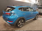 2017 Hyundai Tucson Limited Blue vin: KM8J3CA2XHU375052