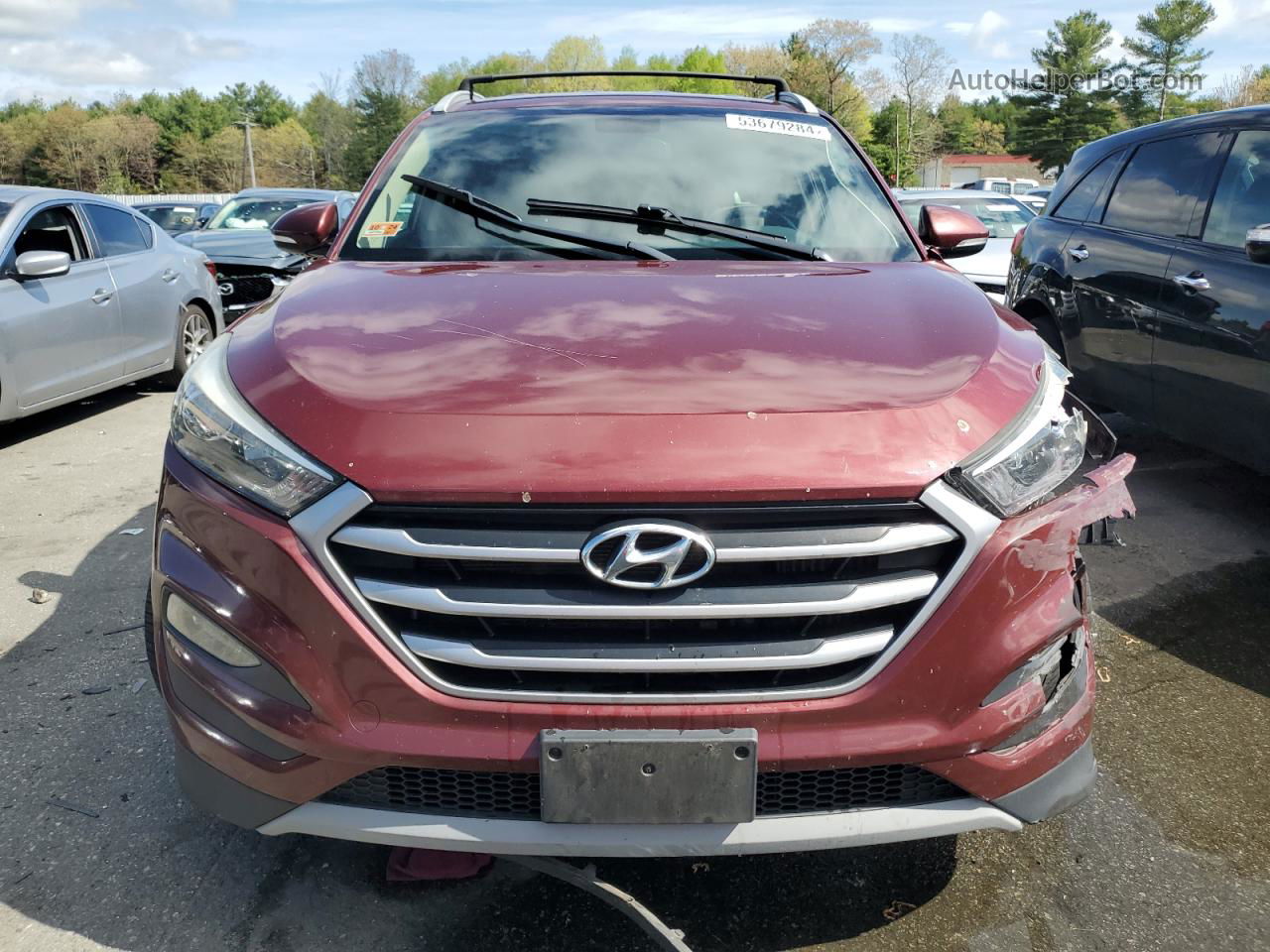 2017 Hyundai Tucson Limited Maroon vin: KM8J3CA2XHU414318