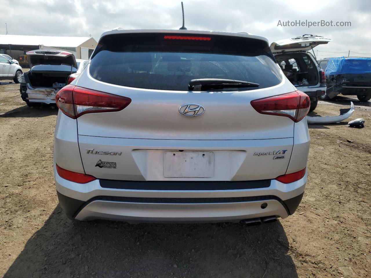 2017 Hyundai Tucson Limited Silver vin: KM8J3CA2XHU415520