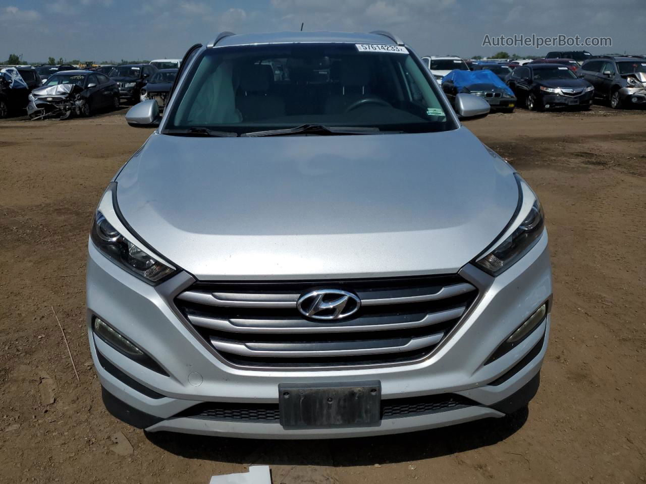 2017 Hyundai Tucson Limited Silver vin: KM8J3CA2XHU415520