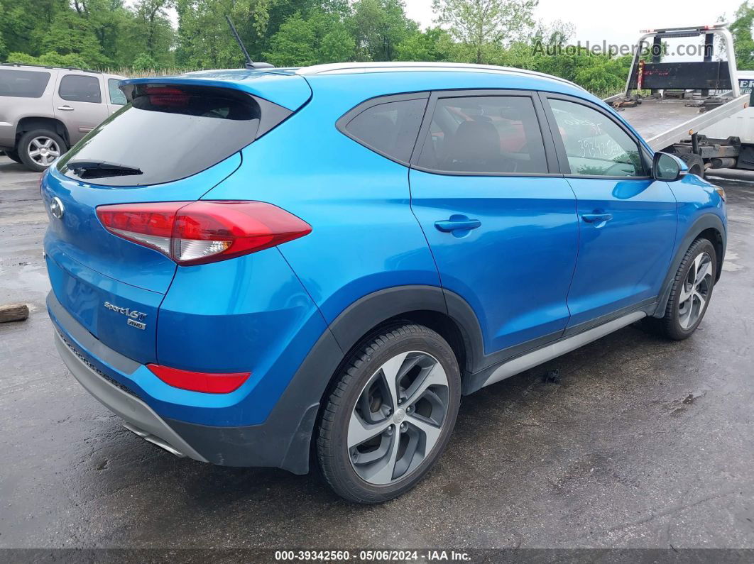 2017 Hyundai Tucson Sport Blue vin: KM8J3CA2XHU503922