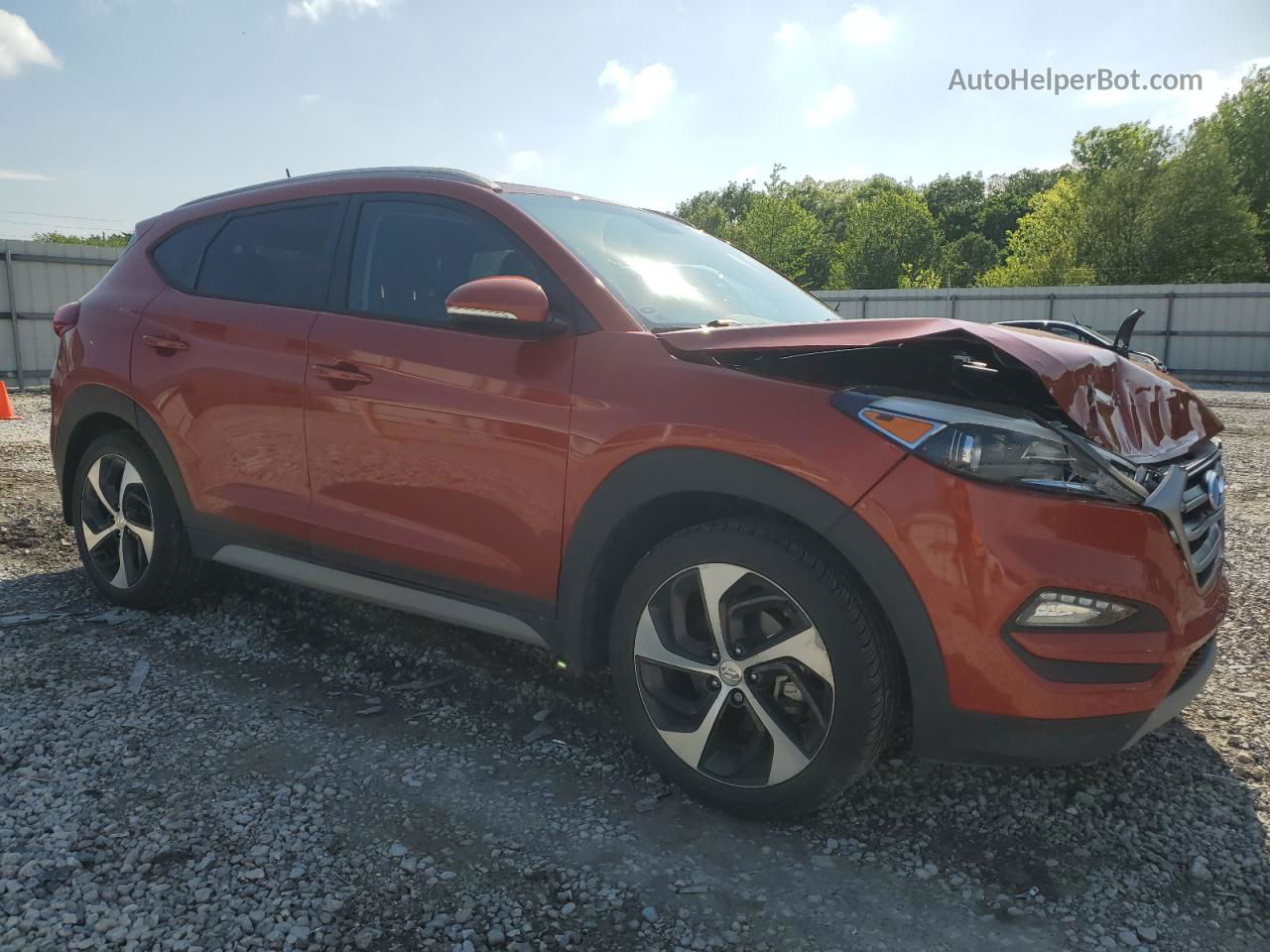 2017 Hyundai Tucson Limited Orange vin: KM8J3CA2XHU540498