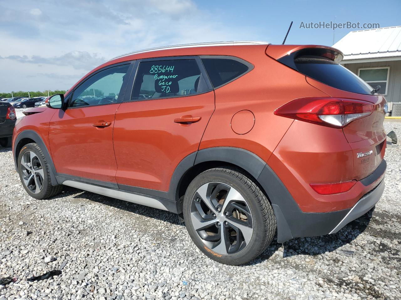 2017 Hyundai Tucson Limited Оранжевый vin: KM8J3CA2XHU540498