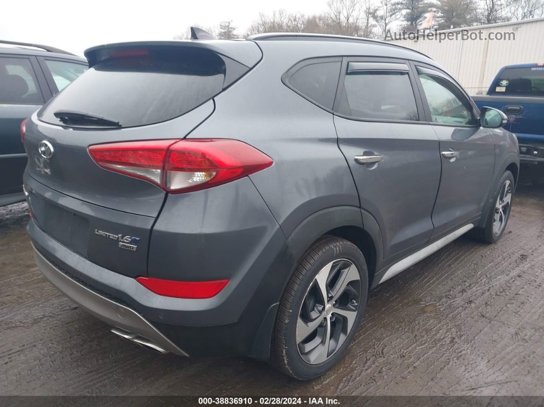 2018 Hyundai Tucson Limited Gray vin: KM8J3CA2XJU647184