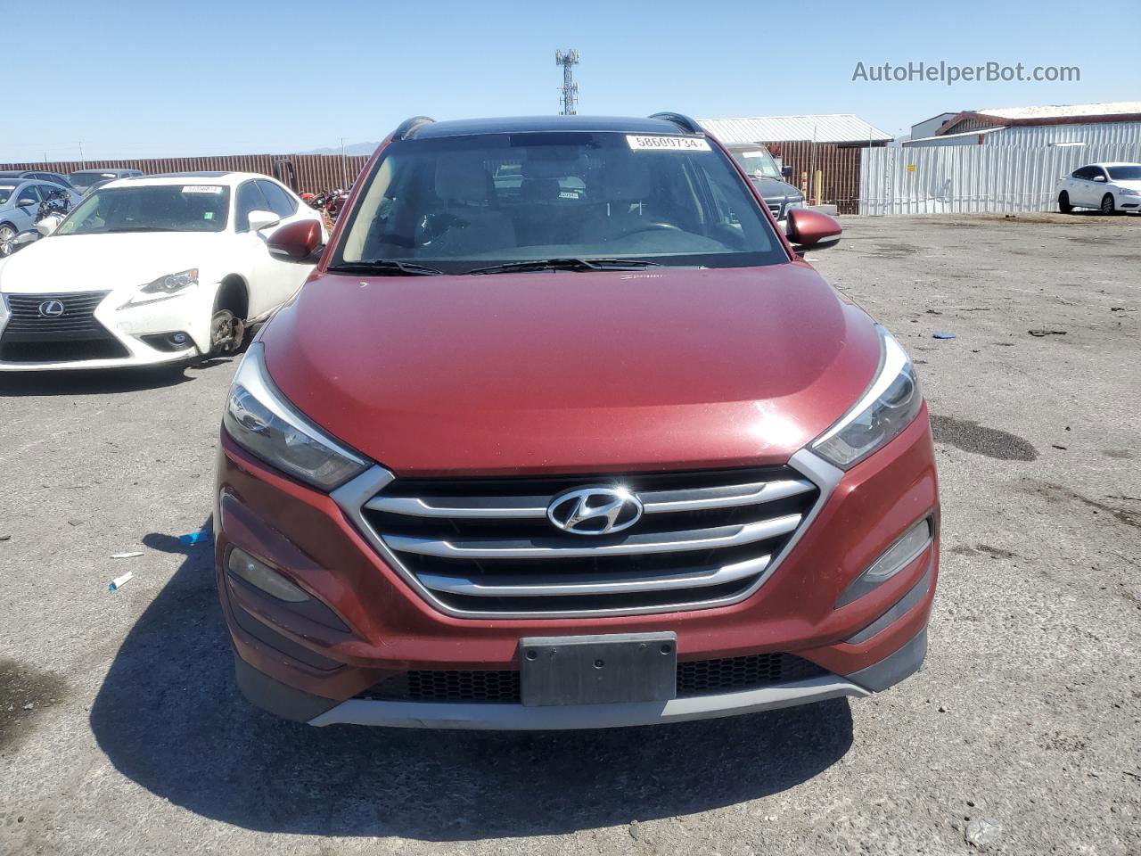 2018 Hyundai Tucson Value Red vin: KM8J3CA2XJU778261