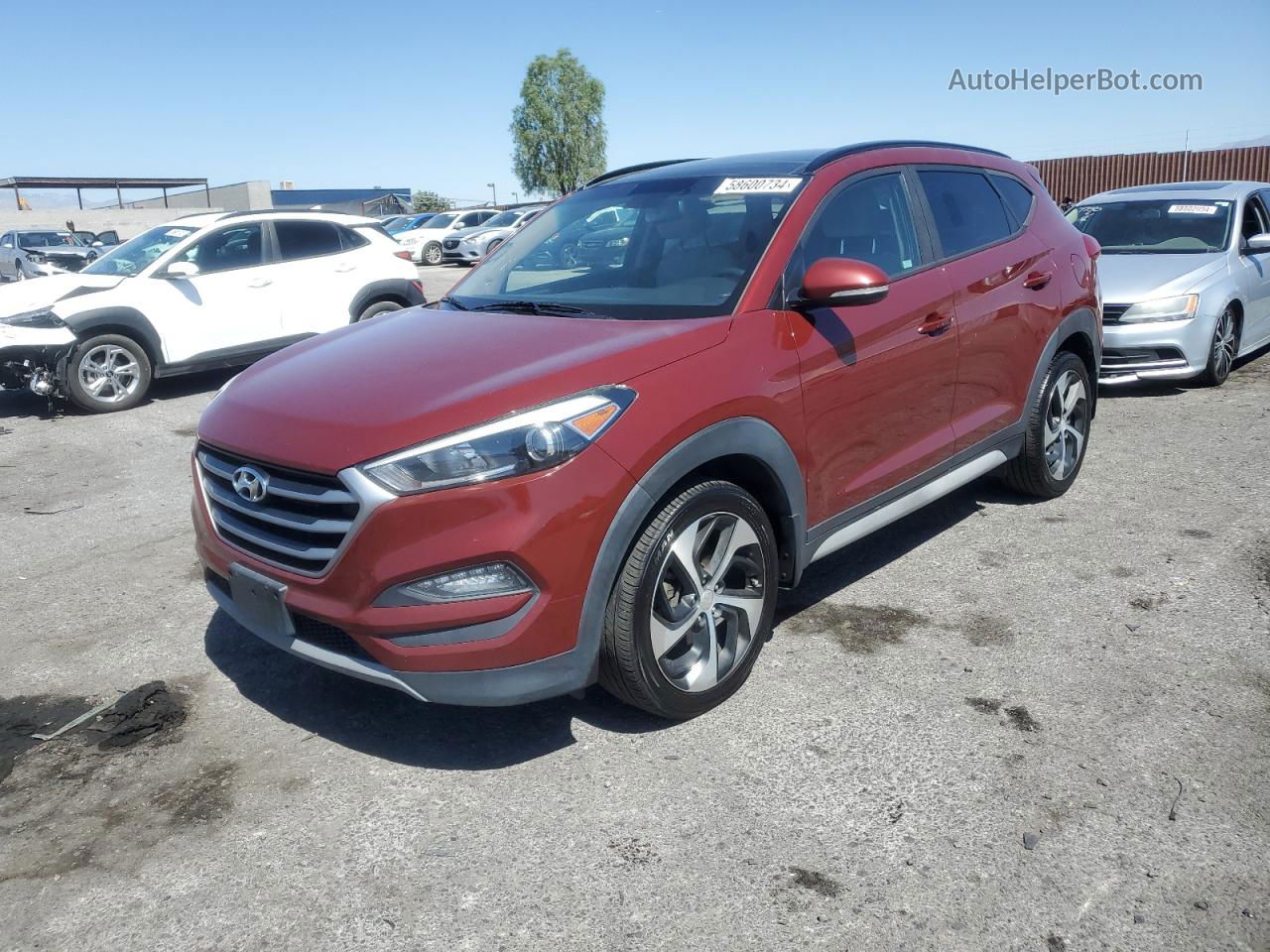 2018 Hyundai Tucson Value Red vin: KM8J3CA2XJU778261