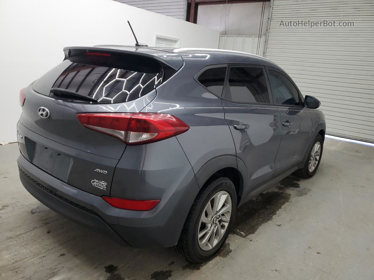 2016 Hyundai Tucson Limited Серый vin: KM8J3CA40GU076962