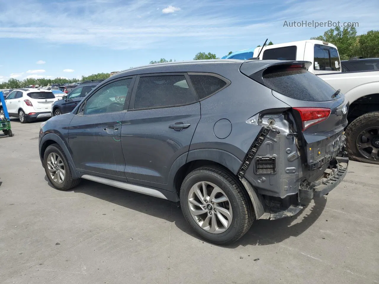 2017 Hyundai Tucson Limited Gray vin: KM8J3CA40HU499302