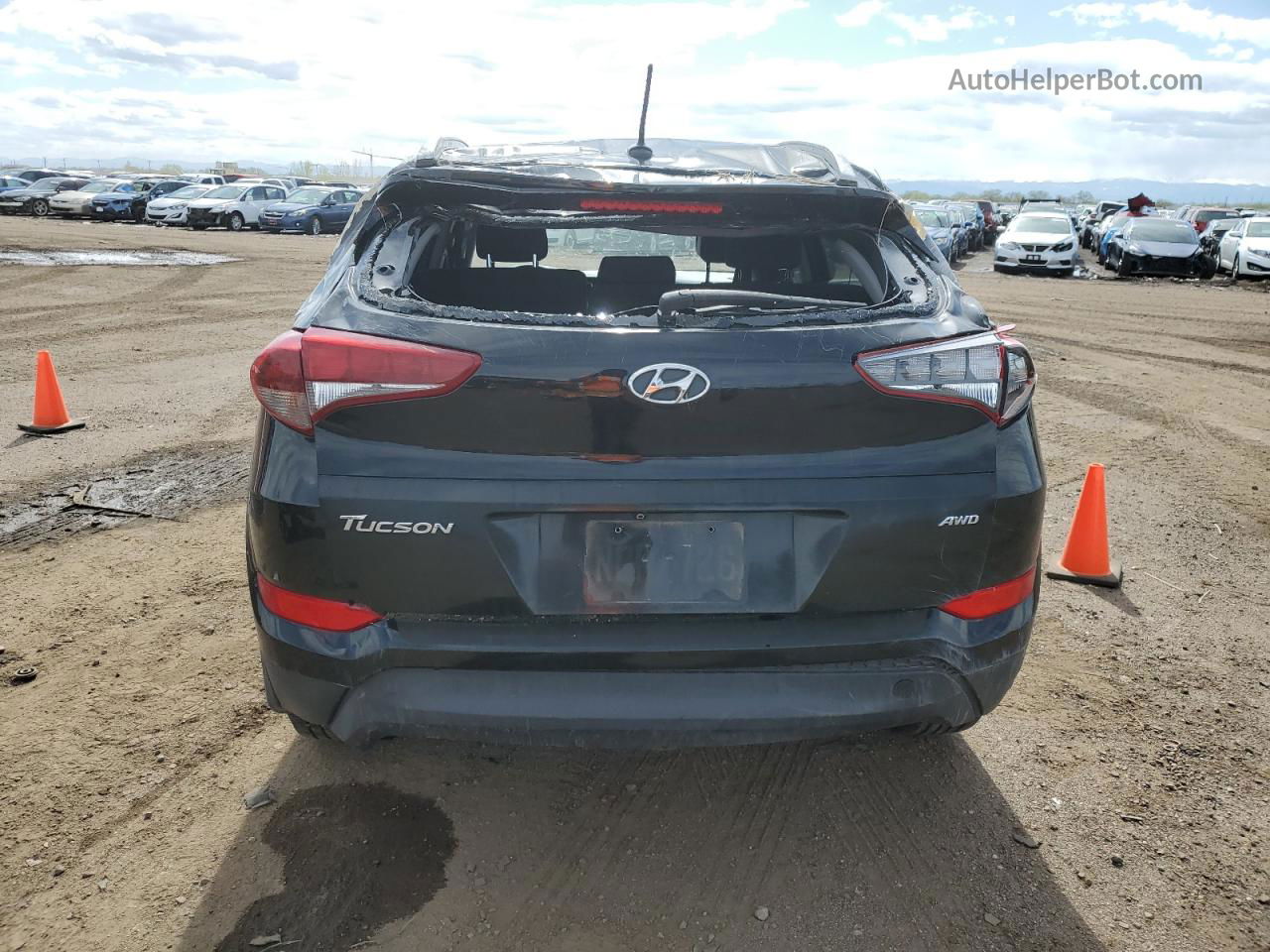 2017 Hyundai Tucson Limited Black vin: KM8J3CA40HU502697