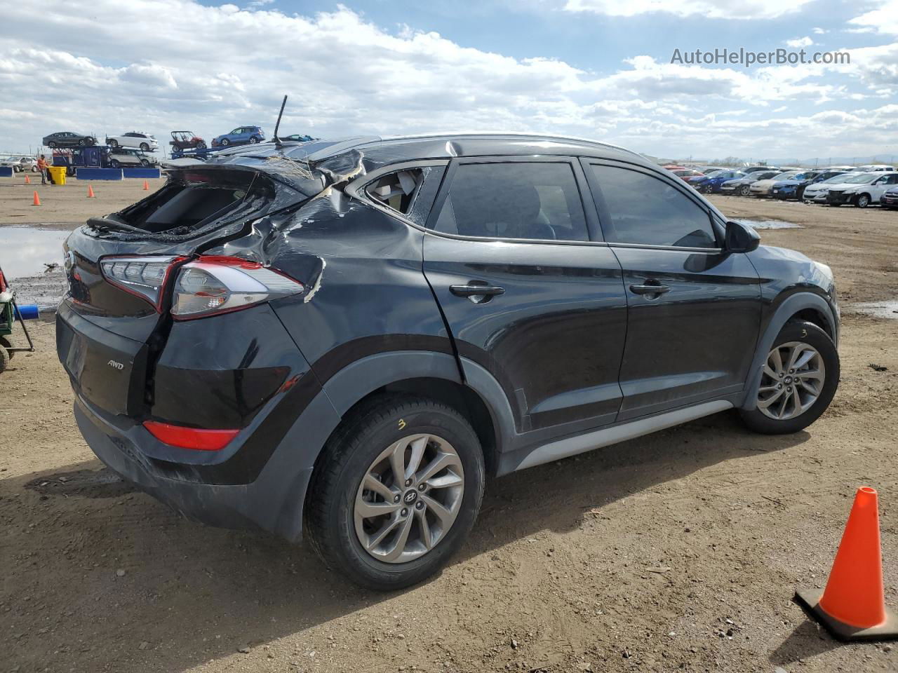 2017 Hyundai Tucson Limited Black vin: KM8J3CA40HU502697