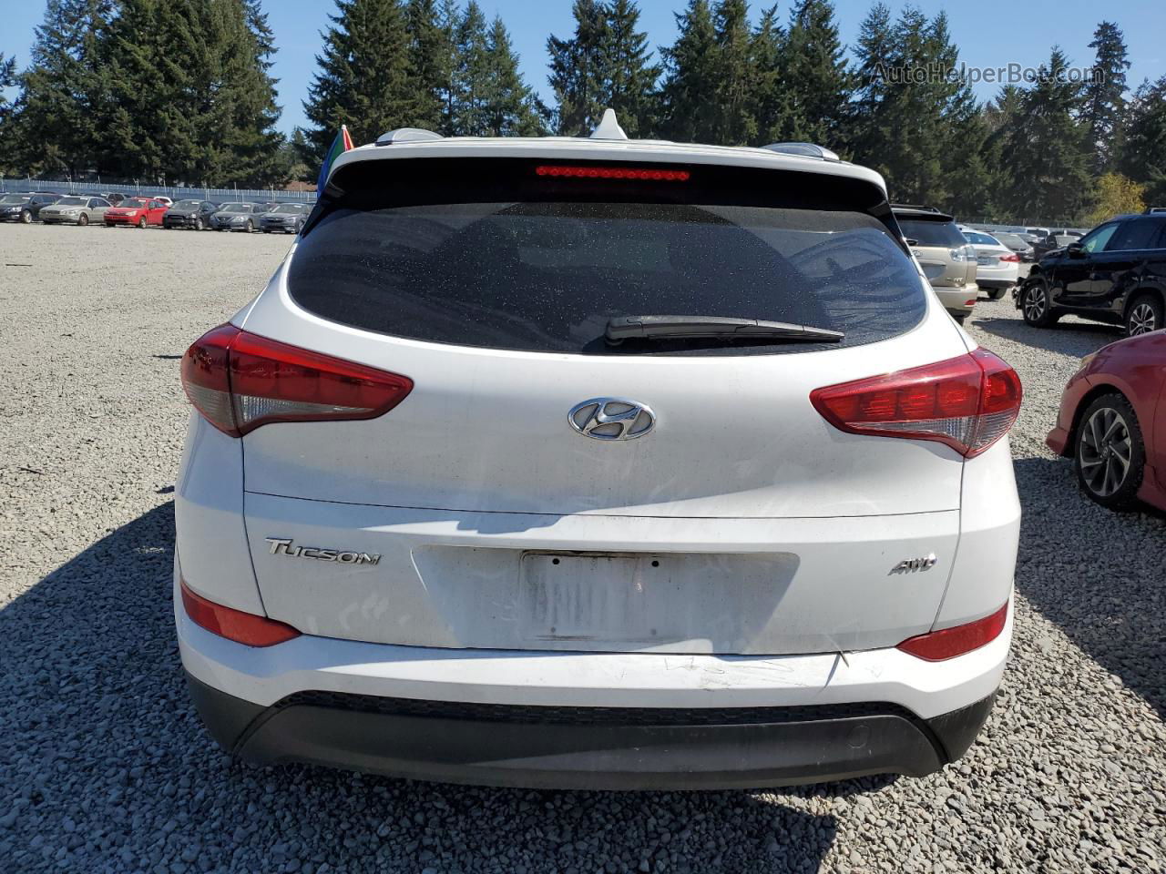 2018 Hyundai Tucson Sel White vin: KM8J3CA40JU688523