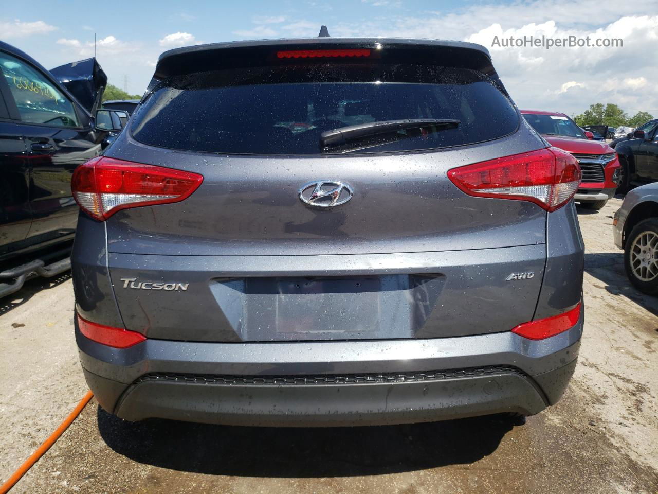 2018 Hyundai Tucson Sel Синий vin: KM8J3CA40JU800236