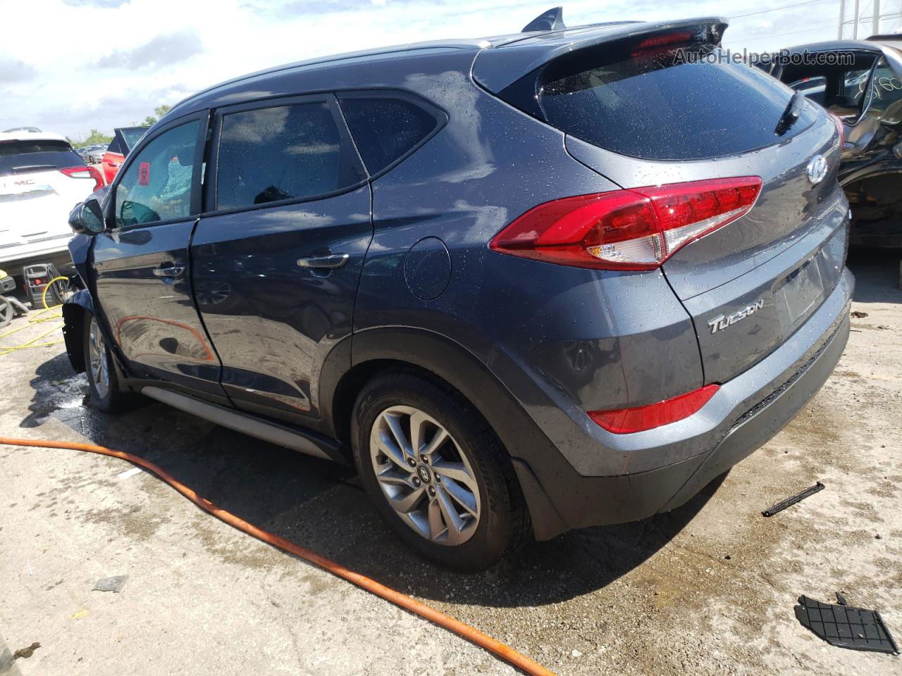 2018 Hyundai Tucson Sel Синий vin: KM8J3CA40JU800236