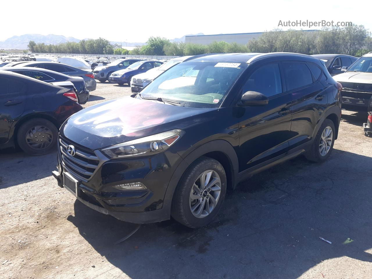 2016 Hyundai Tucson Limited Черный vin: KM8J3CA41GU060527