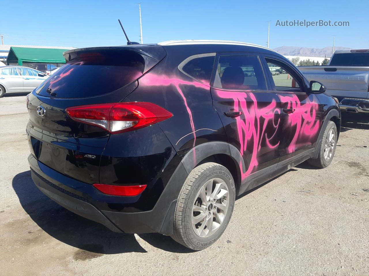 2016 Hyundai Tucson Limited Черный vin: KM8J3CA41GU060527