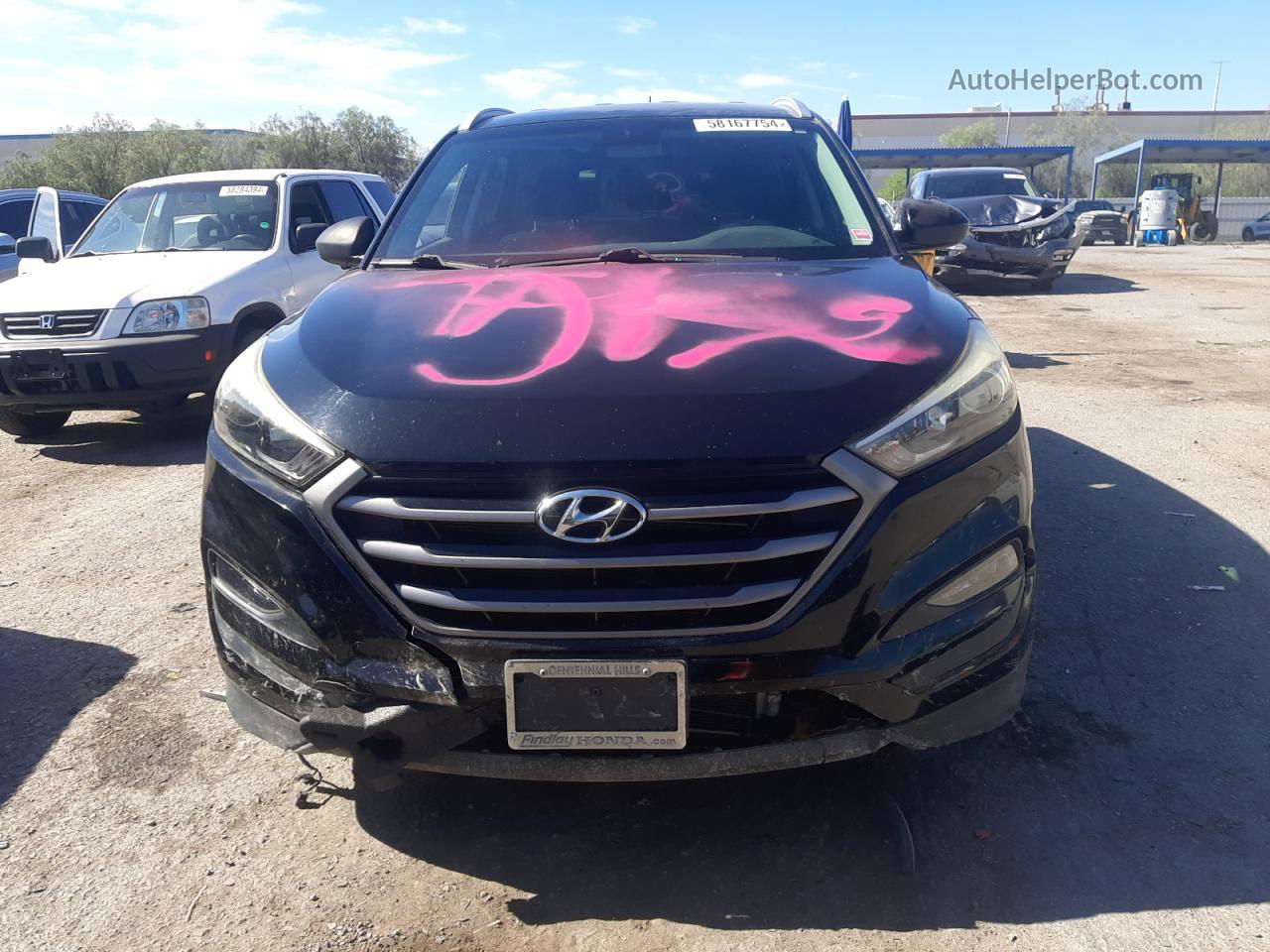 2016 Hyundai Tucson Limited Черный vin: KM8J3CA41GU060527