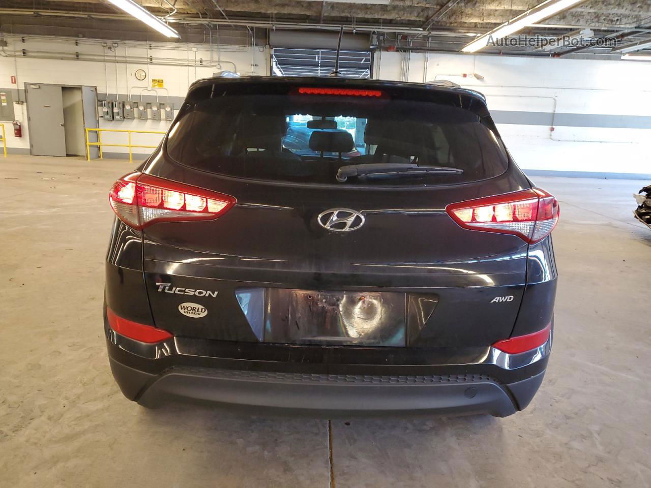 2017 Hyundai Tucson Limited Черный vin: KM8J3CA41HU303500