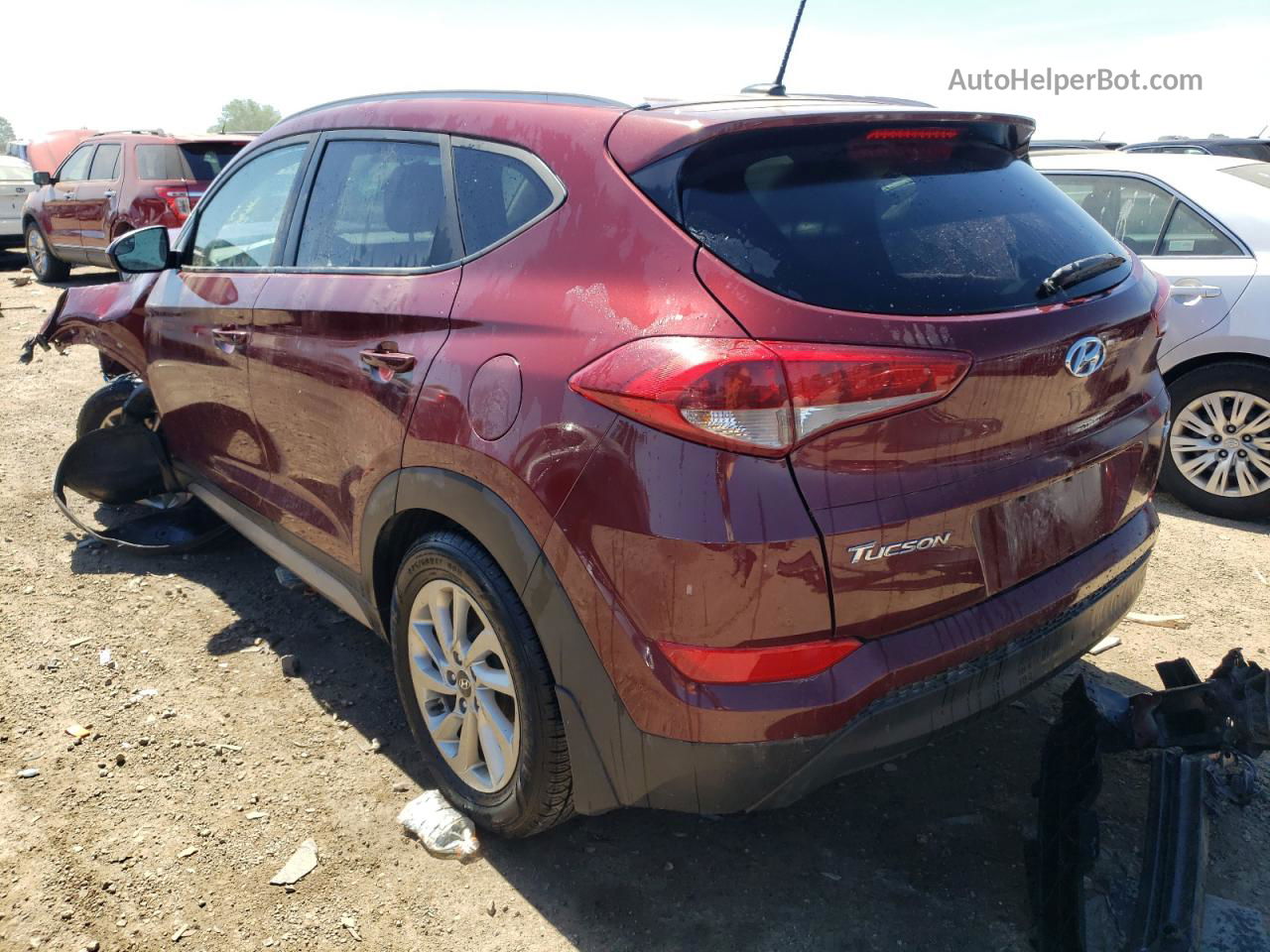 2017 Hyundai Tucson Limited Burgundy vin: KM8J3CA41HU312603