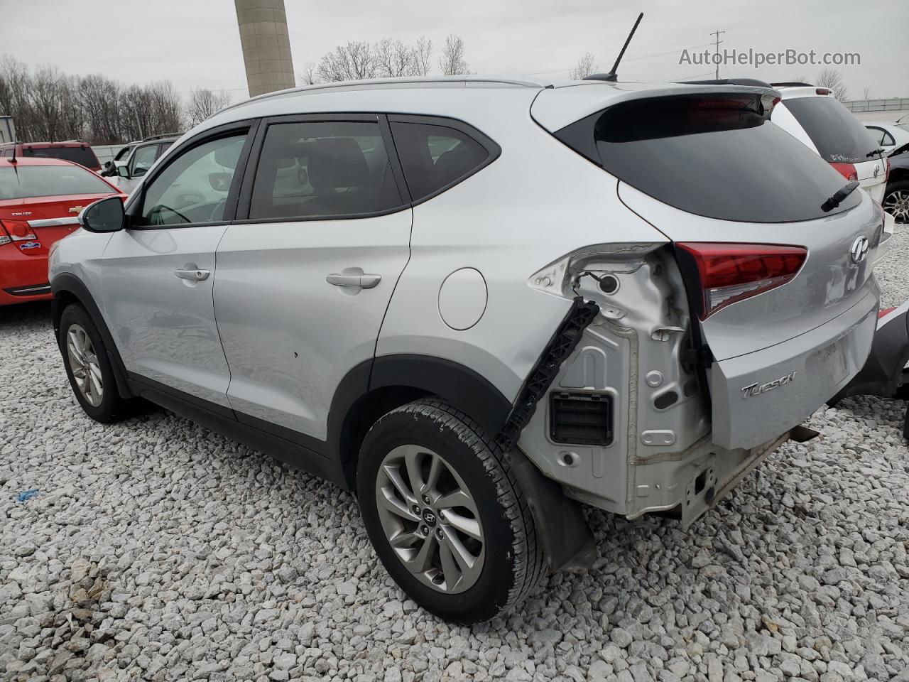 2017 Hyundai Tucson Limited Серебряный vin: KM8J3CA41HU400535