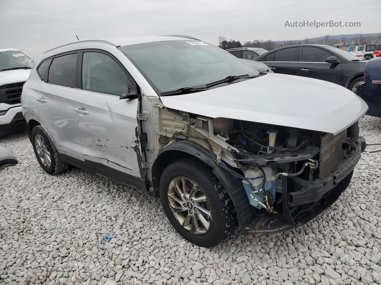 2017 Hyundai Tucson Limited Silver vin: KM8J3CA41HU400535