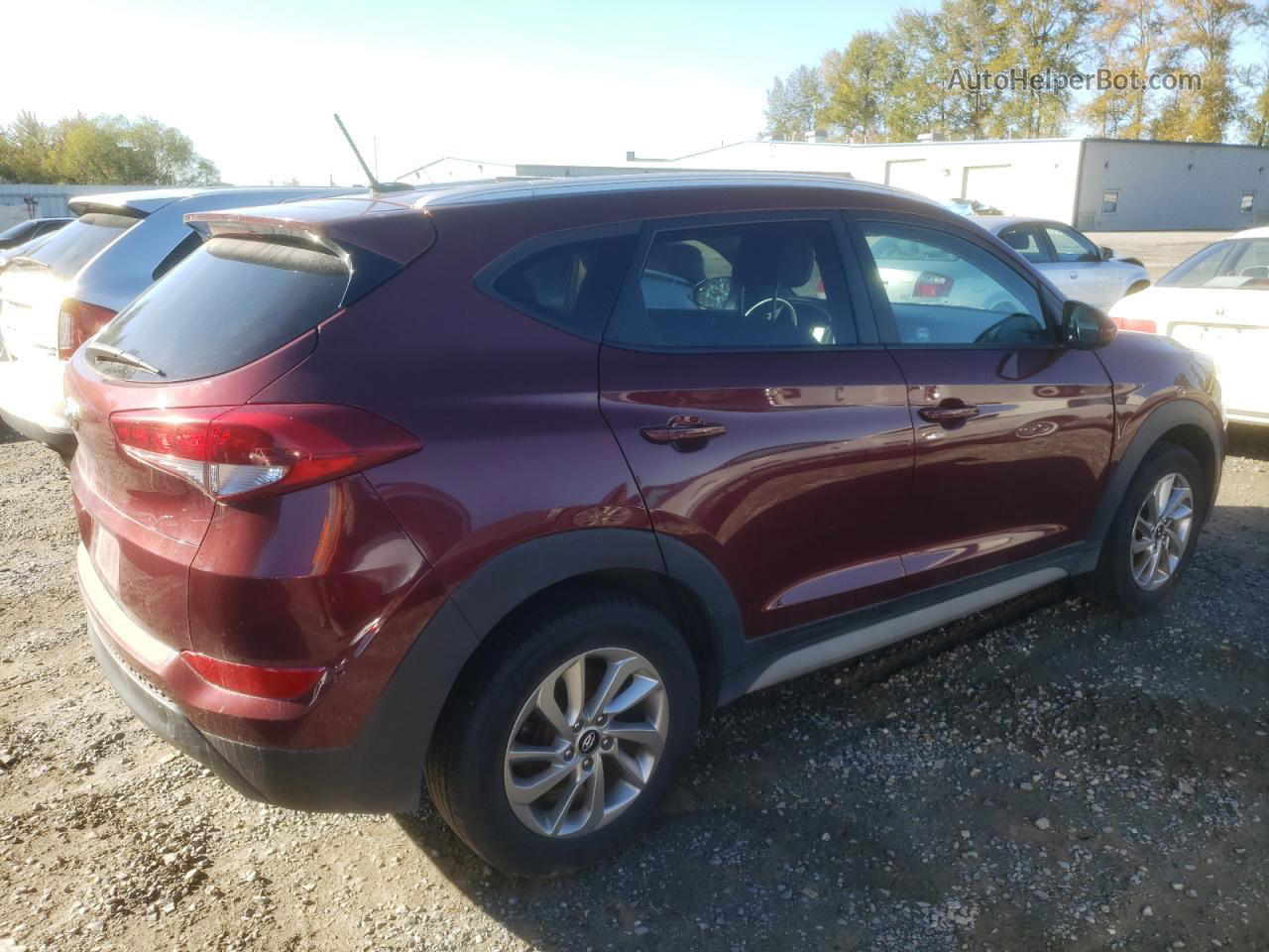 2017 Hyundai Tucson Limited Burgundy vin: KM8J3CA41HU473629